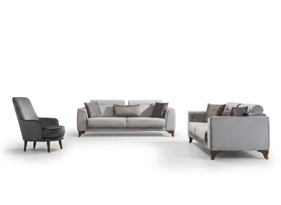 Sofagarnitur 3+3+1 Sitzer Garnitur Design Sofas Sofa Couch Polster Sitz Couch