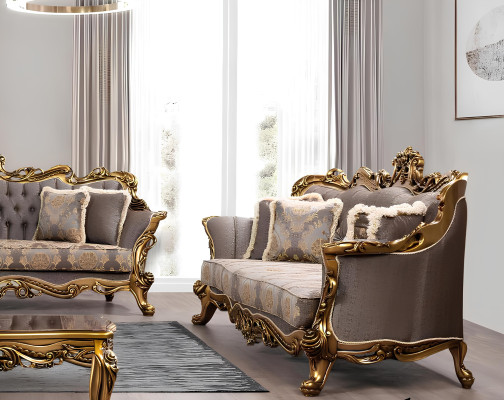 Luxus Garnitur Set 5tlg Sofagarnitur 3+3+1+1 Sitzer Couchtisch Sofa Sofas Sessel