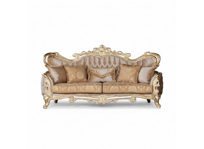 Sitz Dreisitzer Sofa 3 Sitzer Sofa Sofas Samt Stoff Stil Barock Rokoko Möbel Neu