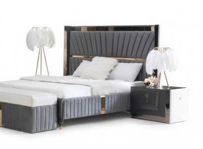 Nachttisch Beistelltisch Tisch Holz Tische Schlafzimmer Möbel Nachttische Grau