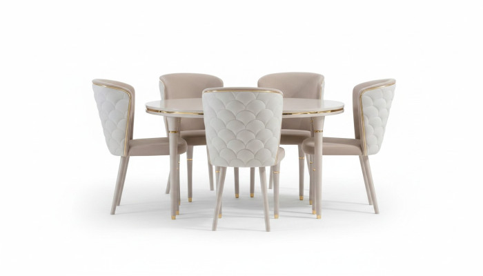 Esszimmer 6x Stuhl Garnitur Set Stühle Essgarnitur Essgruppe Möbel Gruppe Lehn