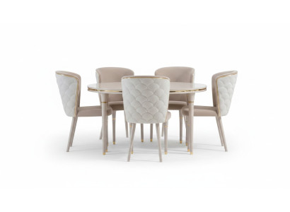 Esszimmer 6x Stuhl Garnitur Set Stühle Essgarnitur Essgruppe Möbel Gruppe Lehn