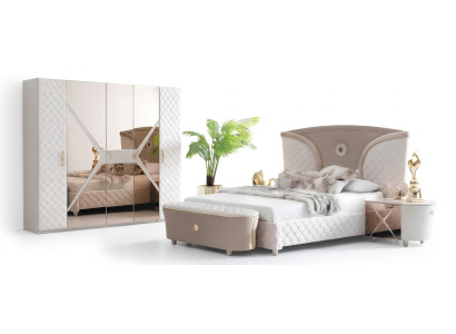 Bett Doppelbetten Modernes Bettgestell Betten Schlafzimmer Nachttisch Neu