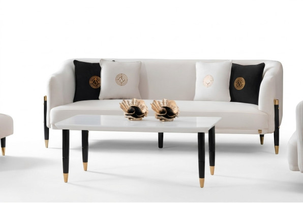 Design Sofa 3 Sitzer Design 210cm Luxus Sofas Couch 3er Neu Textilsofa Möbel