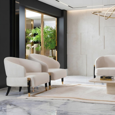 Polster Moderne Einsitzer Designer Grau Relax Neu Wohnzimmer Luxus Sessel Hotel