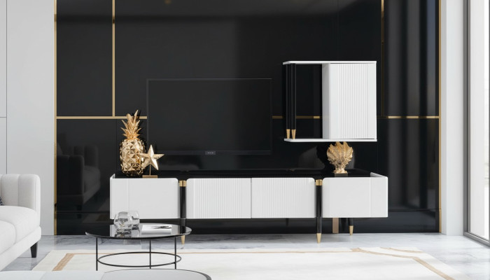 Sideboard Schrank tv Holz Lowboard Kommode Design Möbel Neu Wohnwand rtv Schrank
