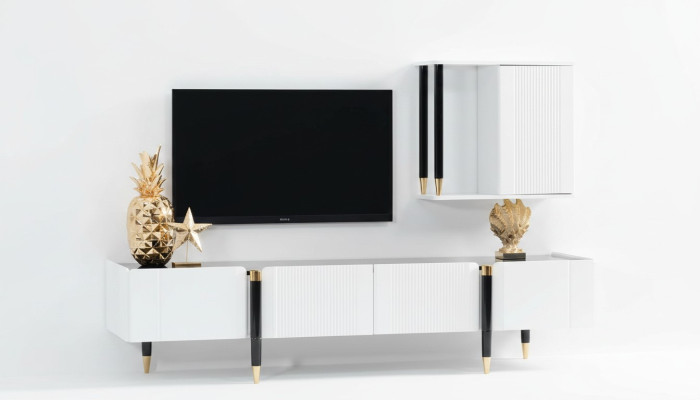 Sideboard Schrank tv Holz Lowboard Kommode Design Möbel Neu Wohnwand rtv Schrank