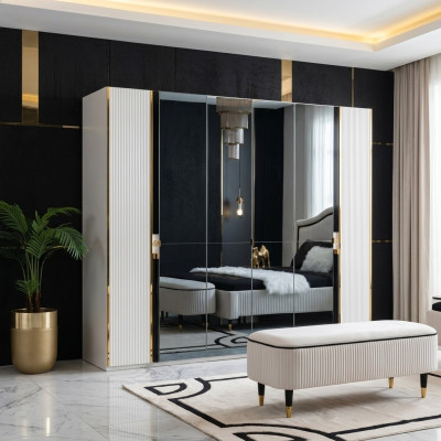 Kleiderschrank Möbel Schrank Italienischer Stil Luxus Schränke Schlafzimmer Gold