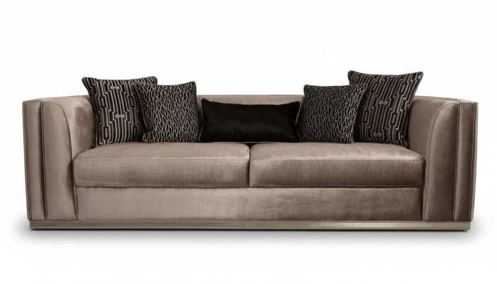 Sofa 3 Sitzer Couch Holz möbel Wohnzimmermöbel Sofas Couch italienischer Stil