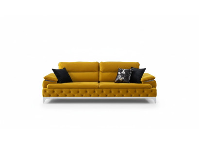 Italienischer Stil Modern Dreisitzer Sofa Wohnlandschaft Textilsofa 3 Sitzer Neu