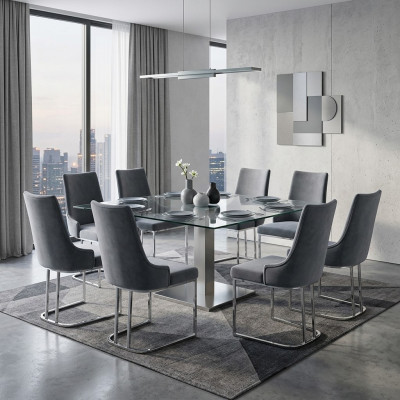 Esszimmer Stühle Essgarnitur Garnitur 8x Stuhl Set Gruppe Chesterfield