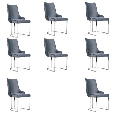 Esszimmer Stühle Essgarnitur Garnitur 8x Stuhl Set Gruppe Chesterfield