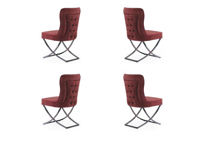 Esszimmer Stuhle Garnitur Sessel Design 4x Stühle Set Gruppe Polster
