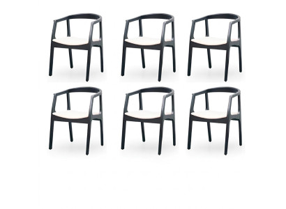 Esszimmer Stuhl Garnitur Sessel Neu Set Polster Design 6 Stühle Gruppe