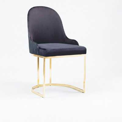 Esszimmer Stühle Holz Luxus Sessel Stuhl Blau Lehnstuhl Wohnzimmer