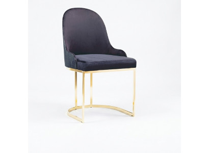 Esszimmer Stühle Holz Luxus Sessel Stuhl Blau Lehnstuhl Wohnzimmer
