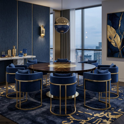 Esszimmer Stuhl Stühle Sitz Modern Massiv Holz Set 8x Luxus Restaurant