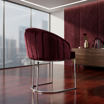 Moderner Sessel Stuhl 1x Esszimmer Fernseh Lounge Polsterstuhl Textil