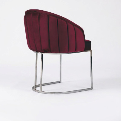 Moderner Sessel Stuhl 1x Esszimmer Fernseh Lounge Polsterstuhl Textil