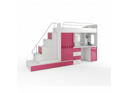 Hochbetten Etagenbett Hochbett Blau Kinderzimmer Betten Etagen Rosa Bett Neu