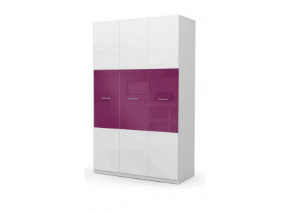 Schrank Kleiderschrank Kinder Kinderzimmer Unisex Kinderzimmer Möbel Lila Weiß