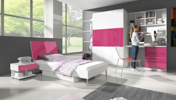 Regal Bücherschrank Eckschrank Schrank Holz für Kinderzimmer Jugendzimmer Möbel