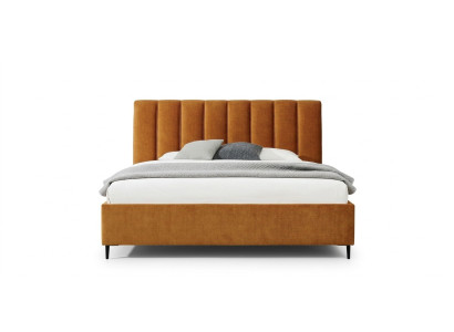 Bett Orange Schlafzimmer Polster Möbel Textil Moderner Stil Betten