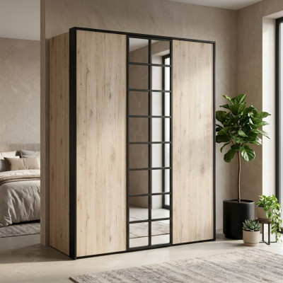 Kleiderschrank Braun Holz Möbel Design Luxus Schlafzimmer Möbel Modern