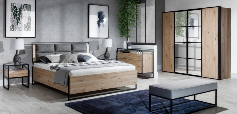 Loft Kommode Braun Holz Möbel Design Sideboard 120cm Anrichte Schrank