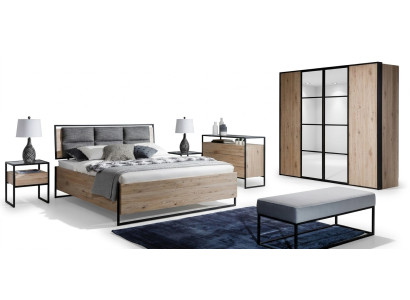 Loft Kommode Braun Holz Möbel Design Sideboard 120cm Anrichte Schrank