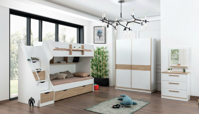 Design Kleiderschrank Schwebetüren Schrank Schlafzimmer Schränke Holz Weiß Braun