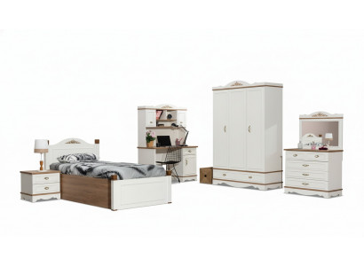 Klassisches Kinderzimmer Jugendzimmer Schlafzimmer Set Komplett 5tlg. Holz Neu