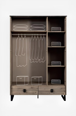 Kinderzimmer Set Kinderbett Nachttisch Kleiderschrank Kommode Schlafzimmer Neu