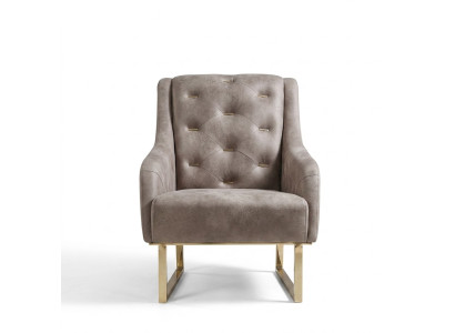 Sessel Textil Wohnzimmer Luxus Design Möbel Stühle Moderner Chesterfield