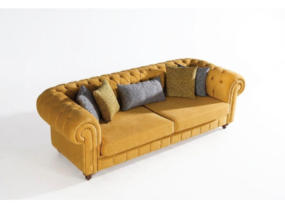 Sofa Couch Polster Sofas Design Möbel 3 Sitzer Dreisitzer Chesterfield
