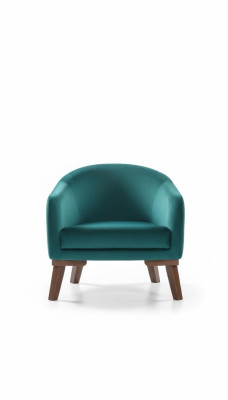Sessel Luxus Polster Möbel Wohnzimmer Einsitzer Sessel Textil neu grüne Farbe