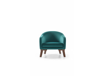 Sessel Luxus Polster Möbel Wohnzimmer Einsitzer Sessel Textil neu grüne Farbe