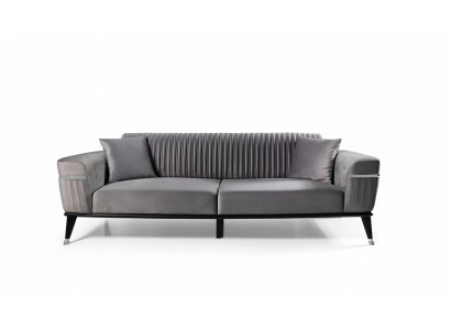 Luxus Wohnzimmer Couch Graue Couchen Sofa Möbel Grau Sofas Textil Einrichtung