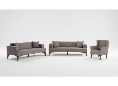 Luxus Sofagarnitur 3+3+1 Couch Sofa Polster Möbel im wohnzimmer
