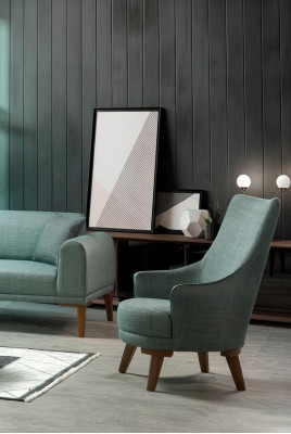 Modern Sessel Einsitzer Design Lehnstuhl Wohnzimmer Polster Möbel