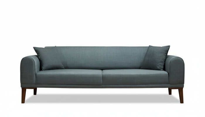Luxuriös Modern Sofa 3 Sitzer Design sofa Dreisitzer Polster Holz