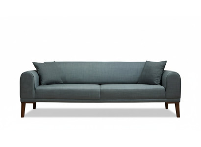 Luxuriös Modern Sofa 3 Sitzer Design sofa Dreisitzer Polster Holz