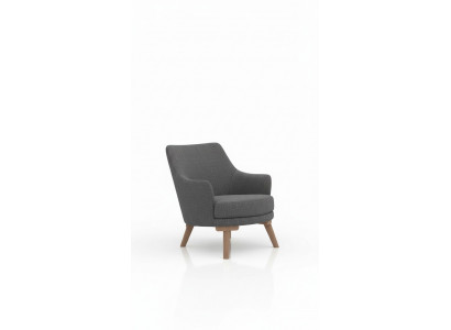 Design Wohnzimmer Sessel Einsitzer Moderner Grauer Polster Möbel