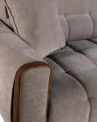 Sofa 3 Sitz Textil Sofas Couch Polster Garnitur Sitzpolster Dreisitzer