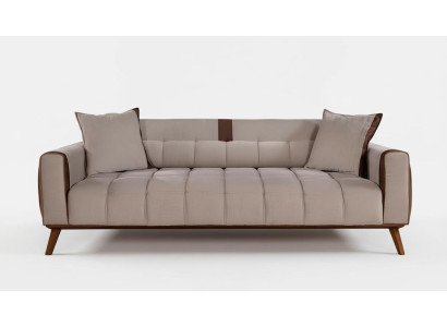 Sofa 3 Sitz Textil Sofas Couch Polster Garnitur Sitzpolster Dreisitzer