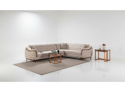 Ecksofa Wohnlandschaft Chesterfield Couch Polster Sofa Couchen Möbel