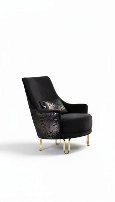 Luxus Design Sessel 1 Sitzer Textil Lounge Club Polster Möbel
