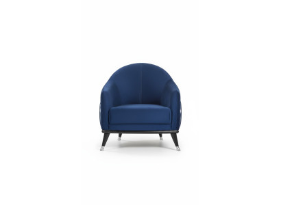 Luxus Sessel 1 Sitzer Wohnzimmer Stoff Polyester Stil Modern Design