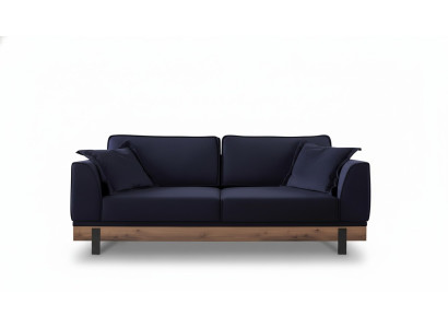 Design Dreisitzer Couch Polster Sofa Moderne Sofas Zimmer Schwarz
