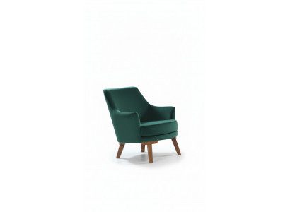 Wohnzimmer Sessel Sitzer 1 Sitz Stoff Polyester Stil Modern Design grüne Farbe